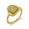 Raw Citrine - 14k Gold Vermeil Ring